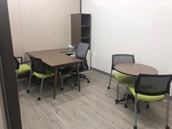 Interior shot of Loyal Plaza connect center meeting room.