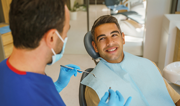 Patient and dentist
