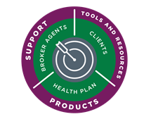 Broker Agents logo: support, tools, products
