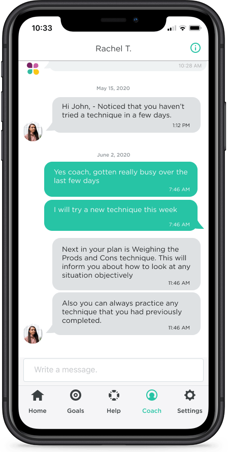 Chat screen