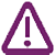 Purple alert icon