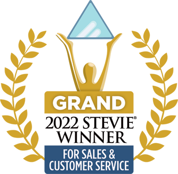 2022 Grand yStevie Winner for sales and customer service